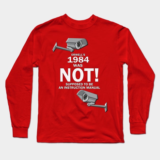 Orwell's 1984 Long Sleeve T-Shirt by AdeGee